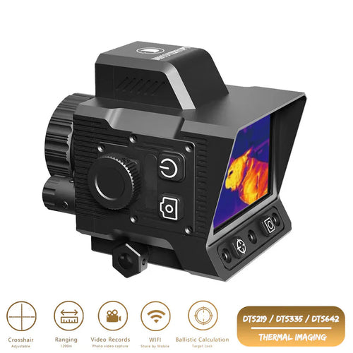 DTS219 Monocular Tactical Reticle Thermal Imaging 4 Pseudo-Color Clip-on Thermal