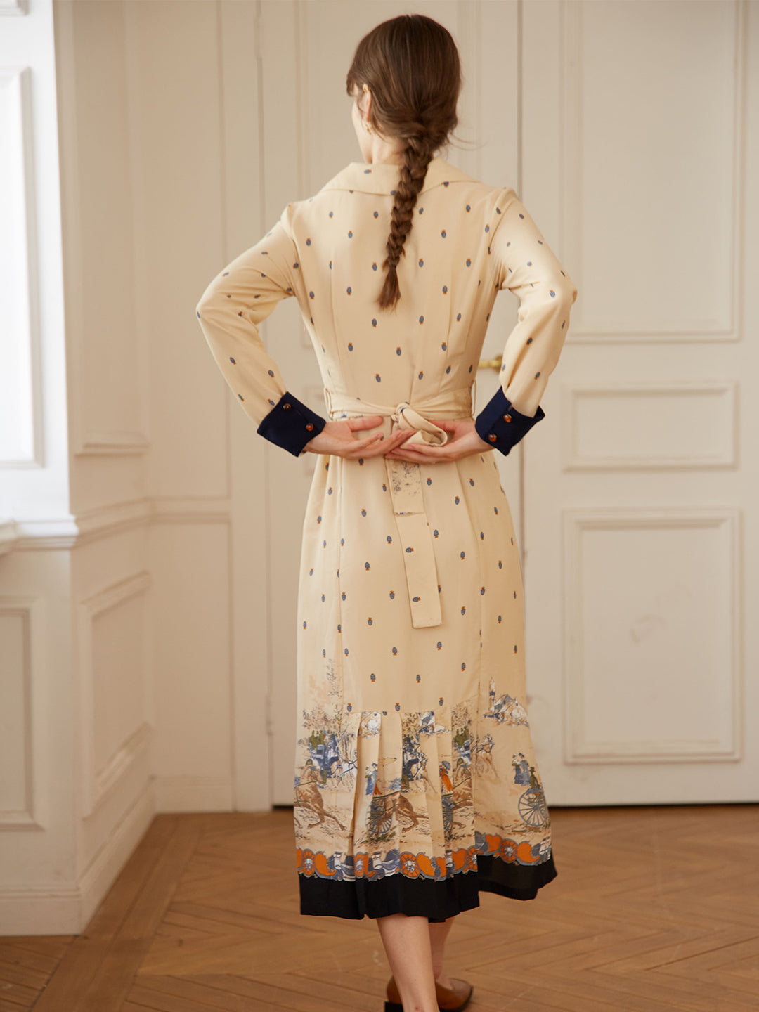 Retro Printed Dress