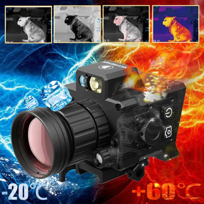 DTS219 Monocular Tactical Reticle Thermal Imaging 4 Pseudo-Color Clip-on Thermal